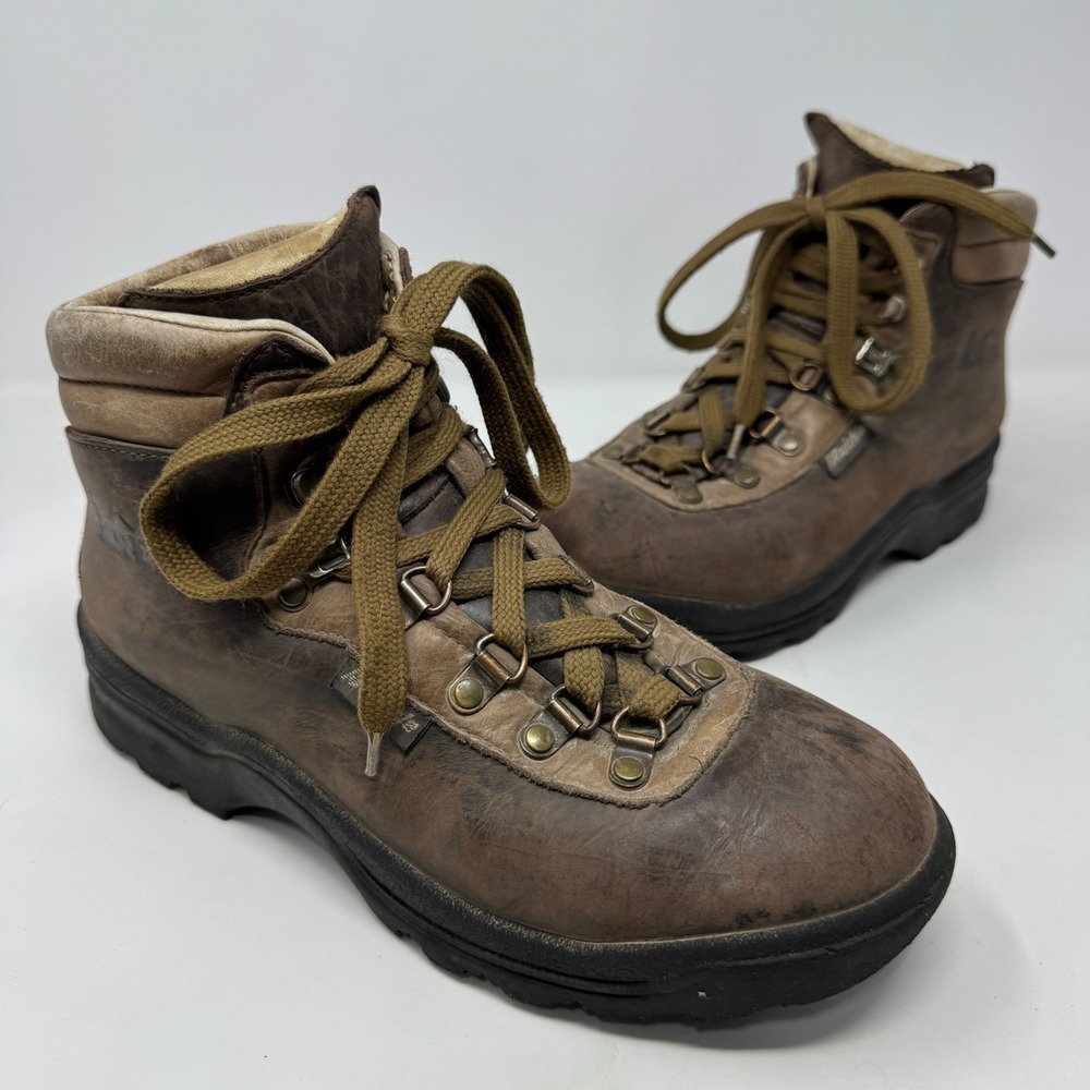 Vintage REI Coop Leather Hiking Camping Work Boots Brown Women's Size‎ 7